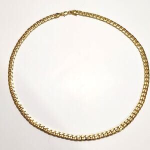 18k Gold Plated Necklace Cuban Chain Christmas Birthday Valentines Gift